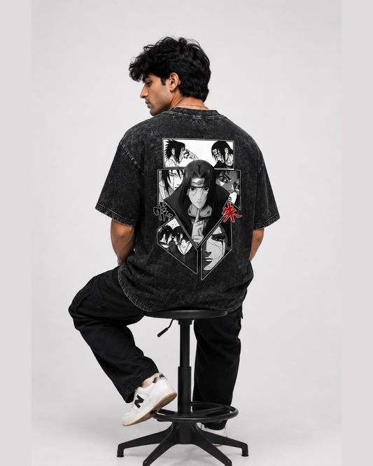 Just Jutsu It Acid Wash Anime Tee