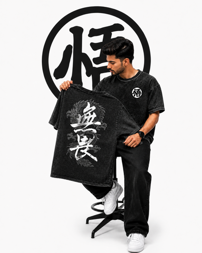 The Dragon Acid Wash Heavyweight Graphic Tee