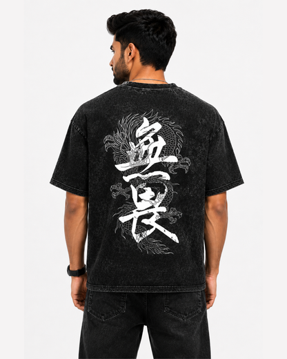 The Dragon Acid Wash Heavyweight Graphic Tee