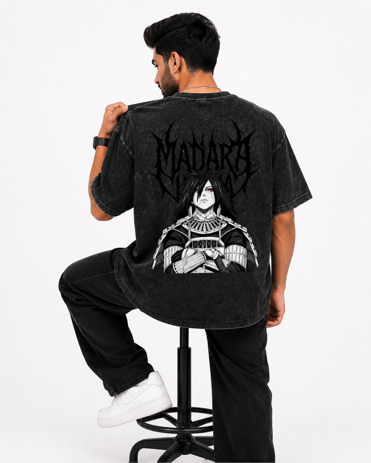 Madara Acid Wash Heavyweight Anime Tee