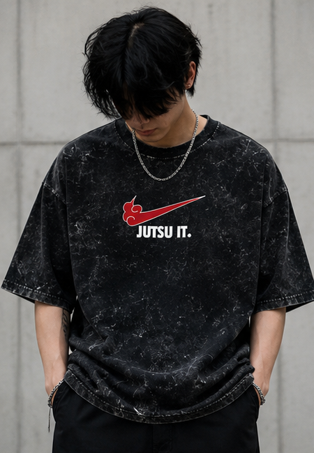Unisex Acid Washed Oversized Tee BOY